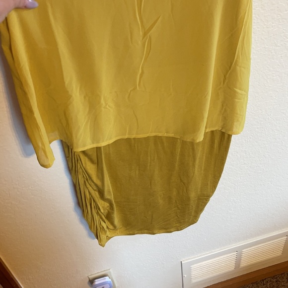 Mustard Yellow Sleeveless Bodycon Dress - Picture 3 of 7